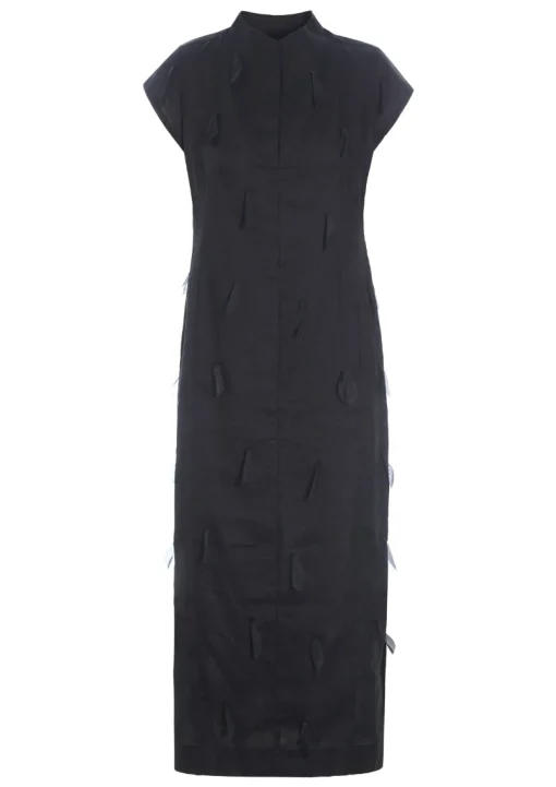 Airy linen lang kjole