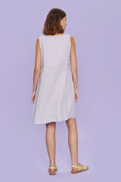 Airy linen ærmeløs kjole