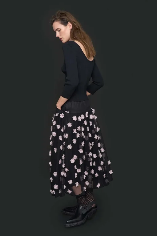 Bloom bluse med 3/4 ærme