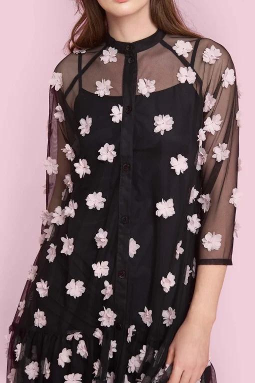 Blossom mesh kjole