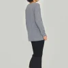 Cloud cashmere bluse med slids