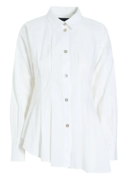 Core cotton asymmetrisk skjorte
