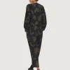 Embroidered leaf jakke