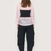 Fukkura poplin corsage top