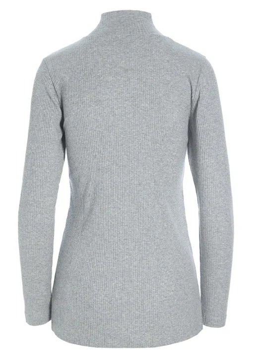 Globe rib højhalset bluse