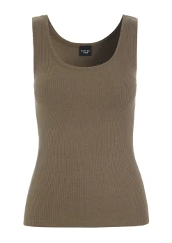 Globe rib tank top