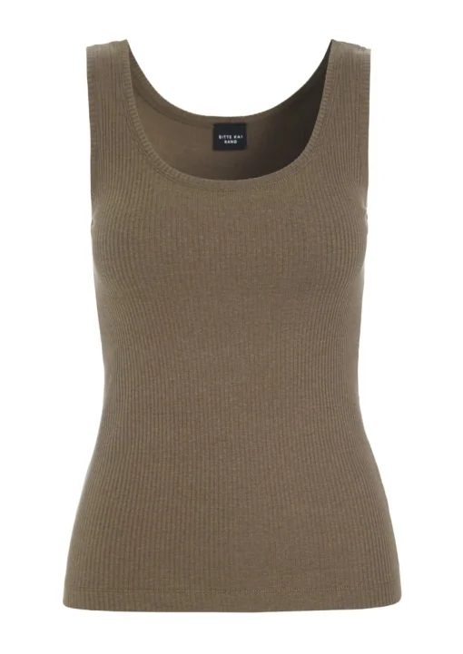 Globe rib tank top