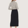 Globe stripe højhalset bluse
