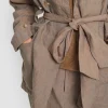 Lazy linen jakke med sten