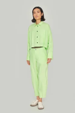 Lazy linen kort jakke
