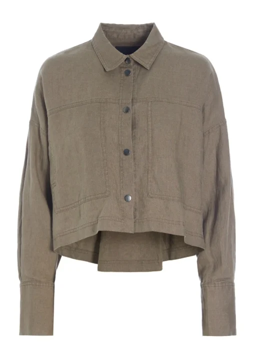 Lazy linen kort jakke