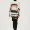 Liquorice stripe kimono jakke
