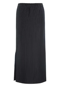 Pinstripe jersey nederdel