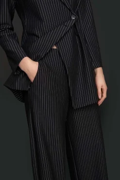 Pinstripe jersey vide bukser