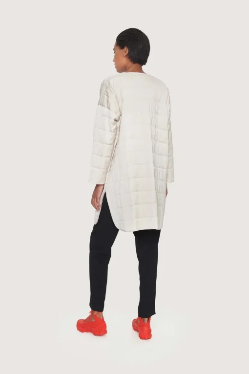Quilt lang jakke