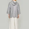 Silver sweat bluse
