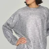 Silver sweat kjole