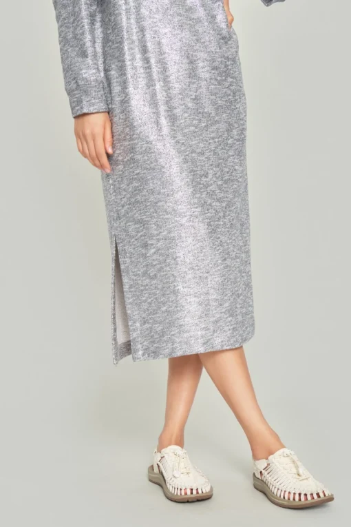 Silver sweat kjole
